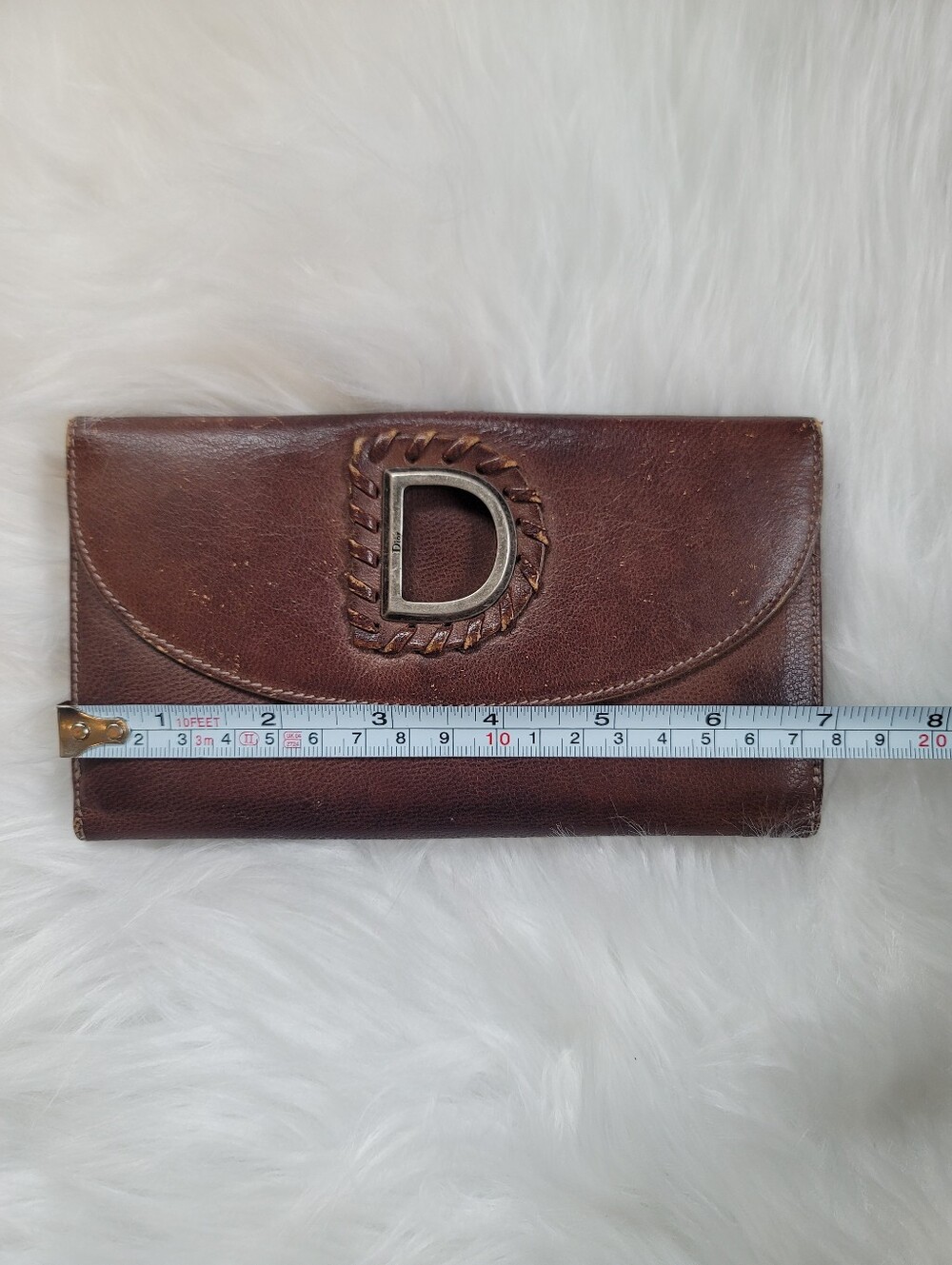 Dior Vintage Wallet Brown, Leather - Picture 10 of 11